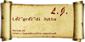 Légrádi Jutta névjegykártya